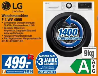 expert Techno Land LG Waschmaschine F 4 WV 4095 Angebot