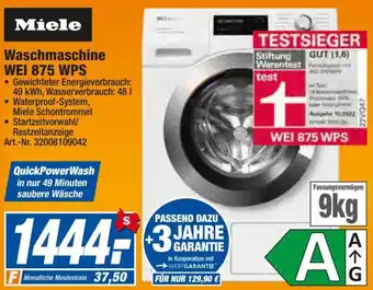 expert Techno Land Miele Waschmaschine WEI 875 WPS Angebot