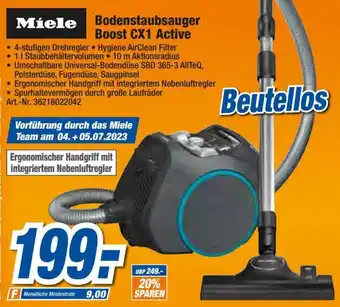 expert Techno Land Miele Bodenstaubsauger Boost CX1 Active Angebot