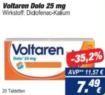 Easy Apotheke Voltaren Dolo 25 mg Angebot