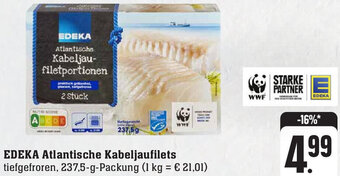 E-Center EDEKA Atlantische Kabeljaufilets 237,5-g-Packung Angebot