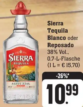 E-Center Sierra Tequila Blanco oder Reposado 0,7-L-Flasche Angebot