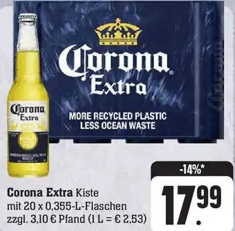 E-Center Corona Extra Kiste mit 20 x 0,355-L-Flaschen Angebot