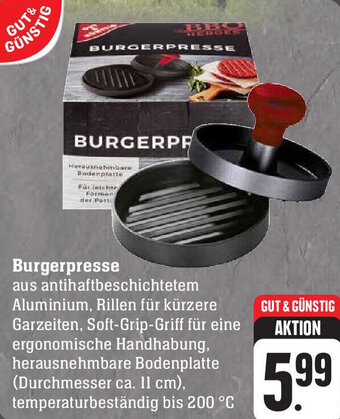 E-Center GUT& GÜNSTIG Burgerpresse Angebot