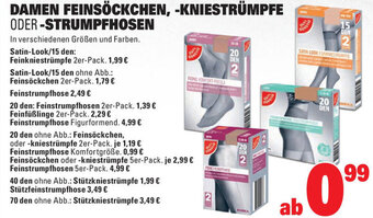 E-Center GUT& GÜNSTIG DAMEN FEINSÖCKCHEN, -KNIESTRÜMPFE ODER-STRUMPFHOSEN Angebot