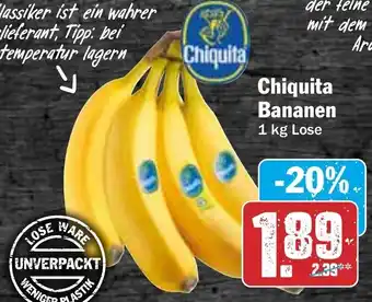 Hit Chiquita Bananen 1 kg Angebot