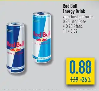 diska Red Bull Energy Drink 250ml Angebot