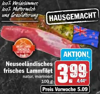 Hit Neuseeländisches frisches Lammfilet 100 g Angebot