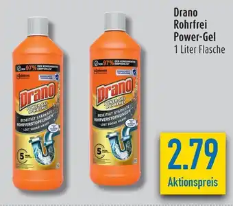 diska Drano Rohrfrei Power-Gel 1L Angebot