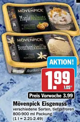 Hit Mövenpick Eisgenuss 800-900 ml Packung Angebot