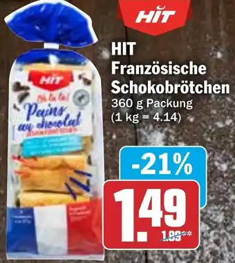 Hit HIT Französische Schokobrötchen 360 g Packung Angebot