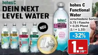 Hit hohes C Functional Water 0,75 L Flasche Angebot