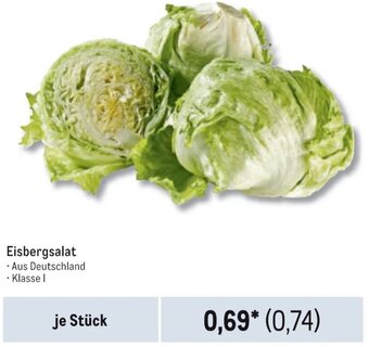 METRO Eisbergsalat Angebot