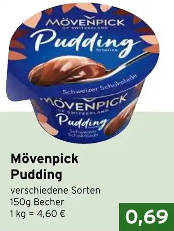 CAP Markt Mövenpick Pudding 150g Becher Angebot