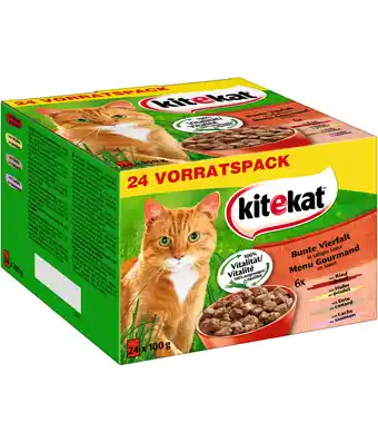 Dehner Kitekat® nassfutter für katzen multipack bunte vielfalt in sauce, 12 x 100 g Angebot