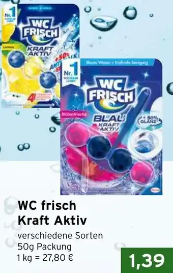 CAP Markt WC frisch Kraft Aktiv 50g Packung Angebot