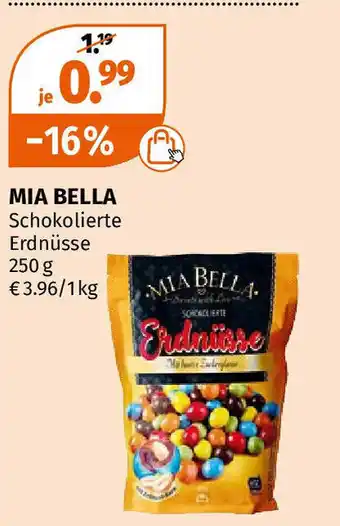 Müller MIA BELLA Schokolierte Erdnüsse 250 g Angebot