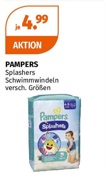Müller PAMPERS Splashers Schwimmwindeln Angebot
