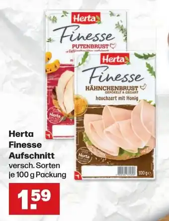 Handelshof Herta Finesse Aufschnitt je 100 g Angebot