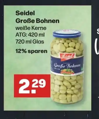 Handelshof Seidel Große Bohnen 720 ml Glas Angebot