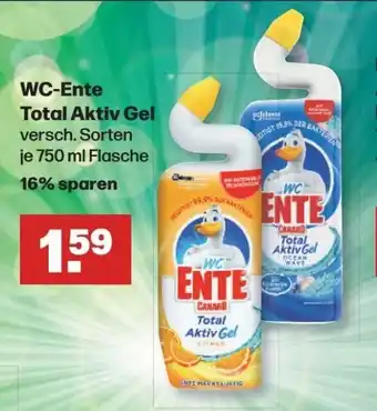 Handelshof WC-Ente Total Aktiv Gel versch. Sorten je 750 ml Flasche Angebot