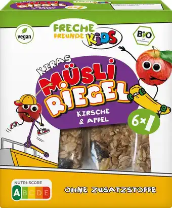 dm drogerie Freche freunde kindersnack fruchtriegel apfel kirsch, ab 3 jahren (6 x 23 g) Angebot