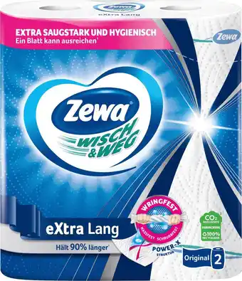 dm drogerie Zewa küchenrolle wisch&weg extra lang (2x86 blatt) Angebot