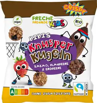 dm drogerie Freche freunde kindersnack knusperkugeln kakao, blaubeere & erdbeere, ab 3 jahren Angebot