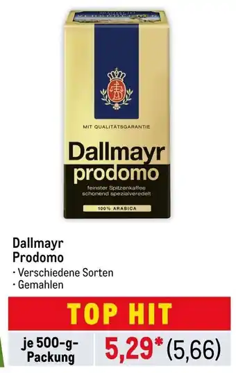 METRO Dallmayr Prodomo 500g Angebot