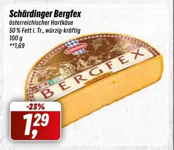 Simmel Schärdinger Bergfex österreichischer Hartkäse 50% Fett i. Tr., würzig-kräftig 100 g Angebot