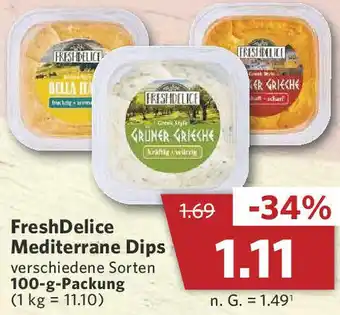 Combi FreshDelice Mediterrane Dips 100-g-Packung Angebot