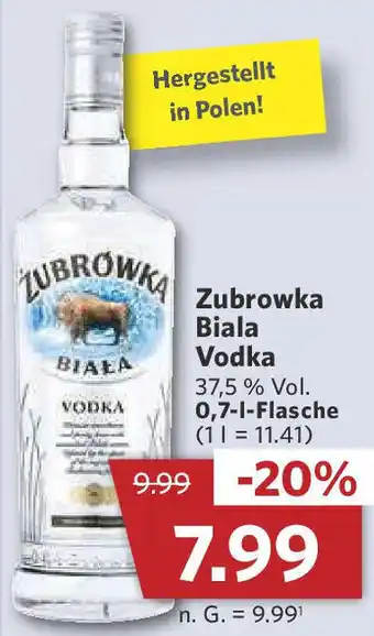 Combi Zubrowka Biala Vodka 0,7 L Flasche Angebot