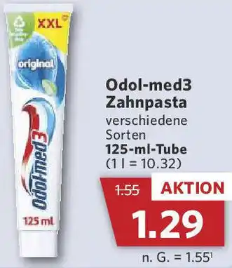 Combi Odol-med3 Zahnpasta 125-ml-Tube Angebot