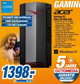 expert Octomedia acer Gaming-PC Nitro 50 N50-640 Angebot