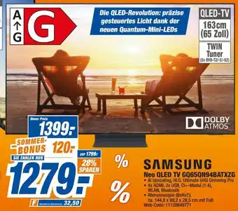 expert Octomedia SAMSUNG Neo QLED TV GQ65QN94BATXZG Angebot