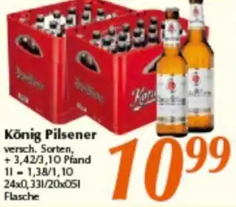 inkoop König Pilsener 24x0,33 L/20x0,5 L Flasche Angebot