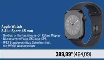 METRO Apple Watch 8 Alu-Sport 45 mm Angebot