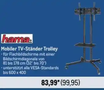 METRO hama Mobiler TV-Ständer Trolley Angebot