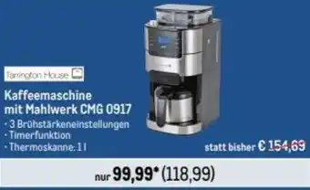 METRO Tamington House Kaffeemaschine mit Mahlwerk CMG 0917 Angebot