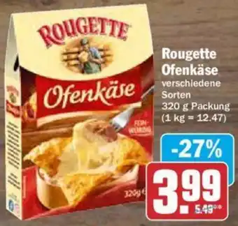 Hit Rougette Ofenkäse 320 g Packung Angebot