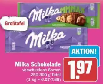 Hit Milka Schokolade 250-300 g Tafel Angebot