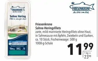 CITTI Markt Friesenkrone Sahne-Heringsfilets 1kg Angebot