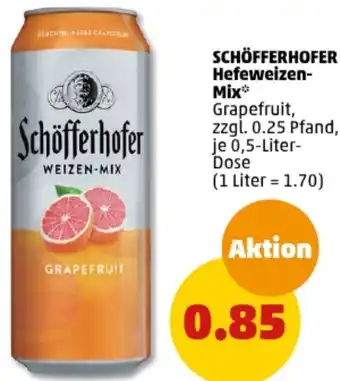 PENNY SCHÖFFERHOFER Hefeweizen-Mix 0,5-Liter-Dose Angebot