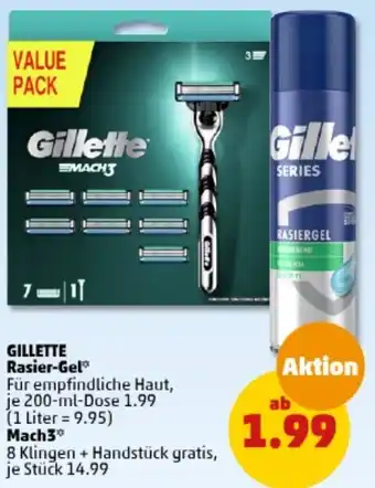 PENNY GILLETTE Rasier-Gel 200 ml Dose Angebot