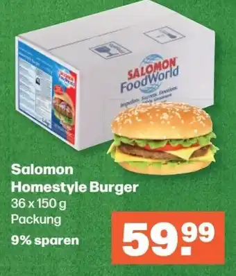 Handelshof Salomon Homestyle Burger 36 x 150 g Angebot