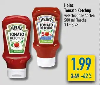 diska Heinz Tomato Ketchup verschiedene Sorten 500 ml Flasche Angebot