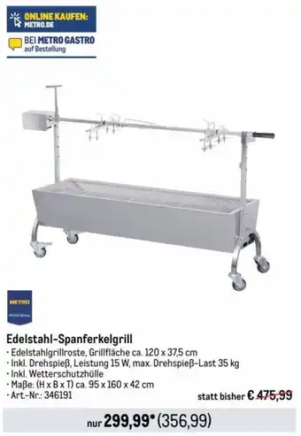 METRO METRO Edelstahl-Spanferkelgrill Angebot