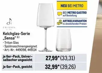 METRO ZWIESEL Kelchglas-Serie „Sensa" 3.) Angebot