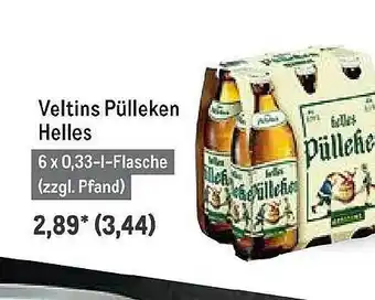 METRO Veltins Pülleken Helles Angebot