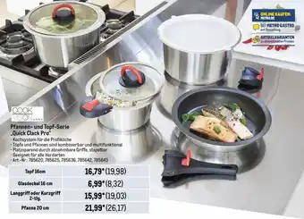 METRO COOK Vision Pfannen- und Topf-Serie ,,Quick Clack Pro" Angebot